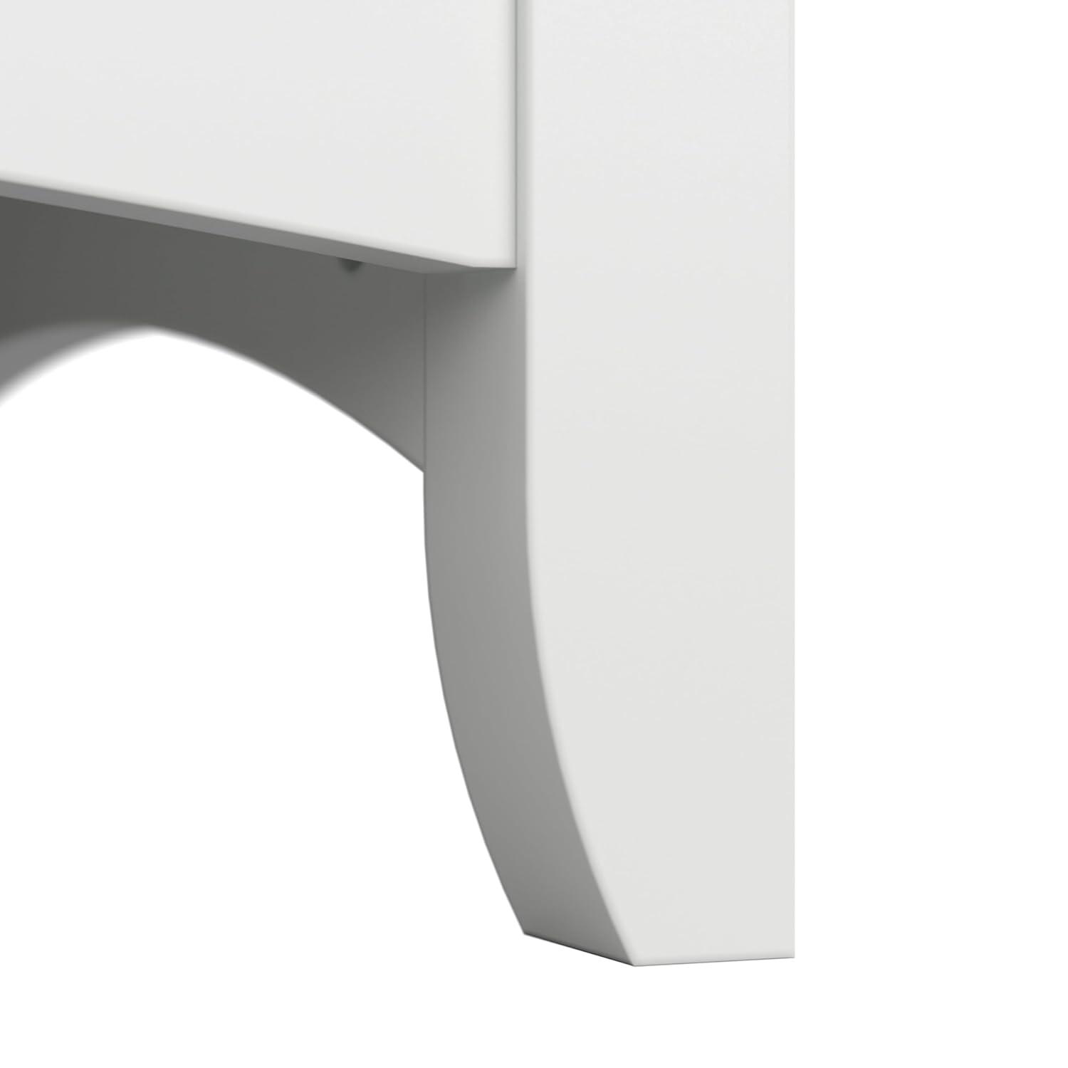 Salinas Tall 5 Shelf Bookcase in Pure White and Shiplap Gray - Engineered Wood