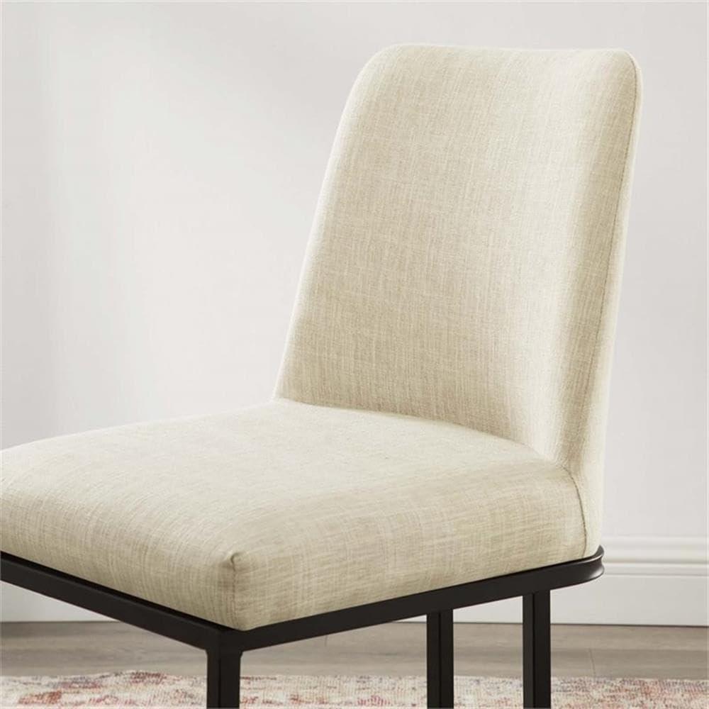 Modway Amplify Sled Base Upholstered Fabric Dining Side Chair