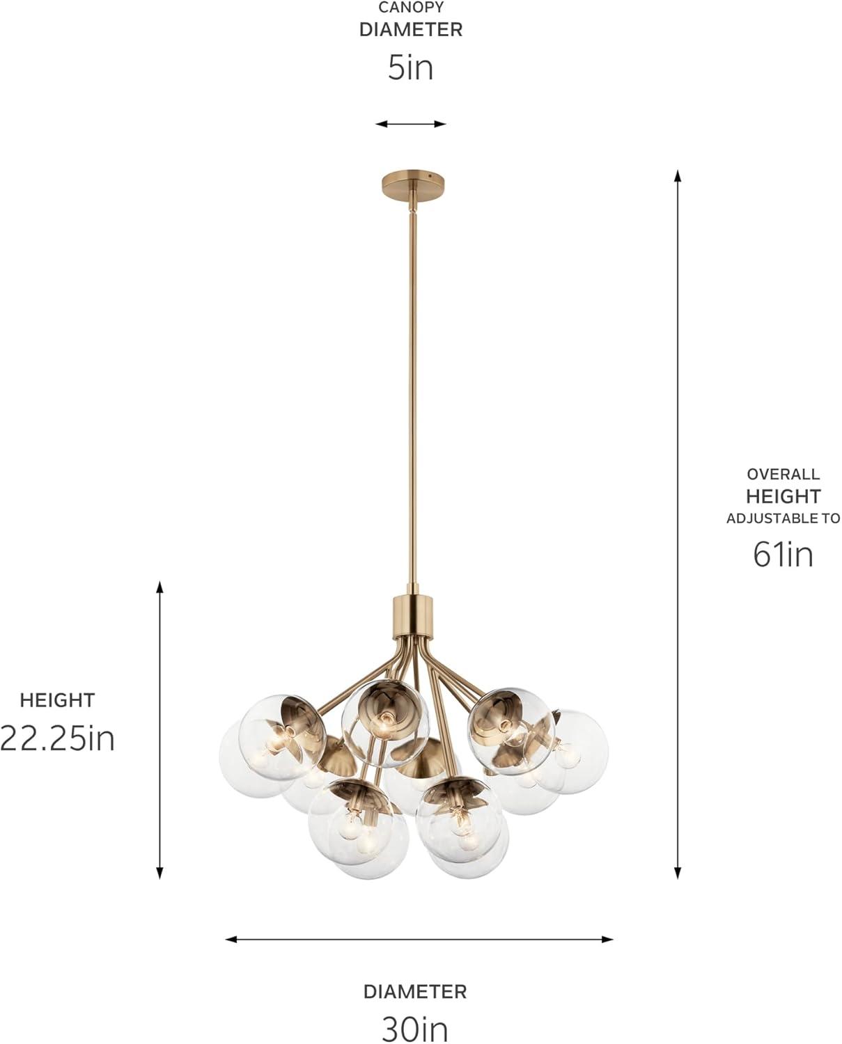 Kichler Lighting - Silvarious - 12 Light Chandelier-22.25 Inches Tall and 30