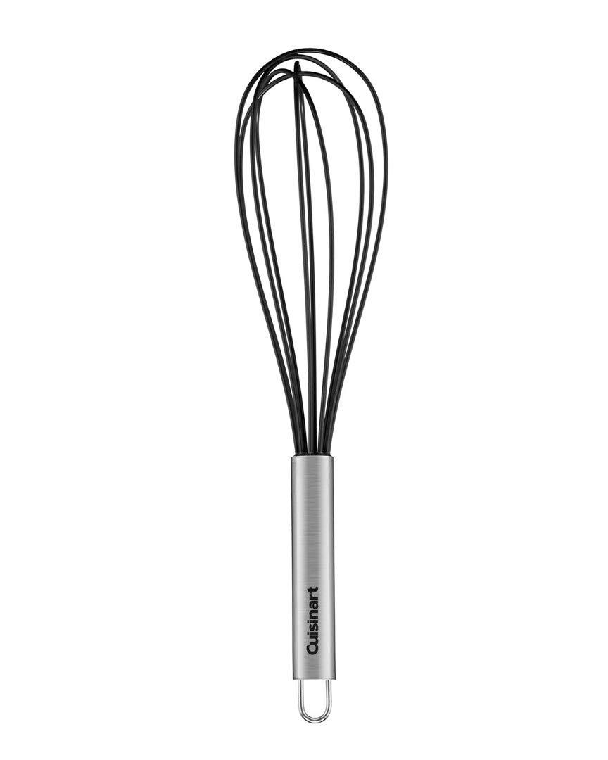 Cuisinart 12" Black Silicone Wrapped Whisk: Stainless Steel, Dishwasher-Safe, Kitchen Hand Tool, Balloon Whisk