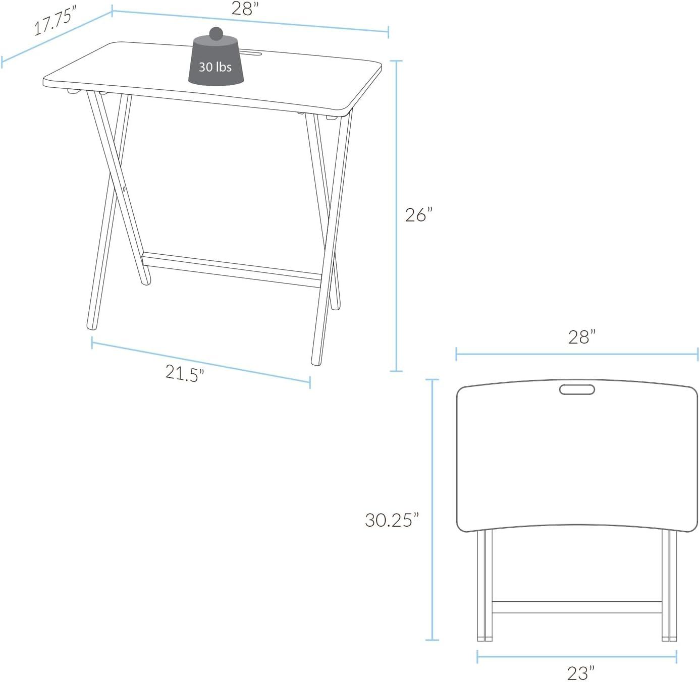 Arizona Folding Table with Solid American Gum - Walnut