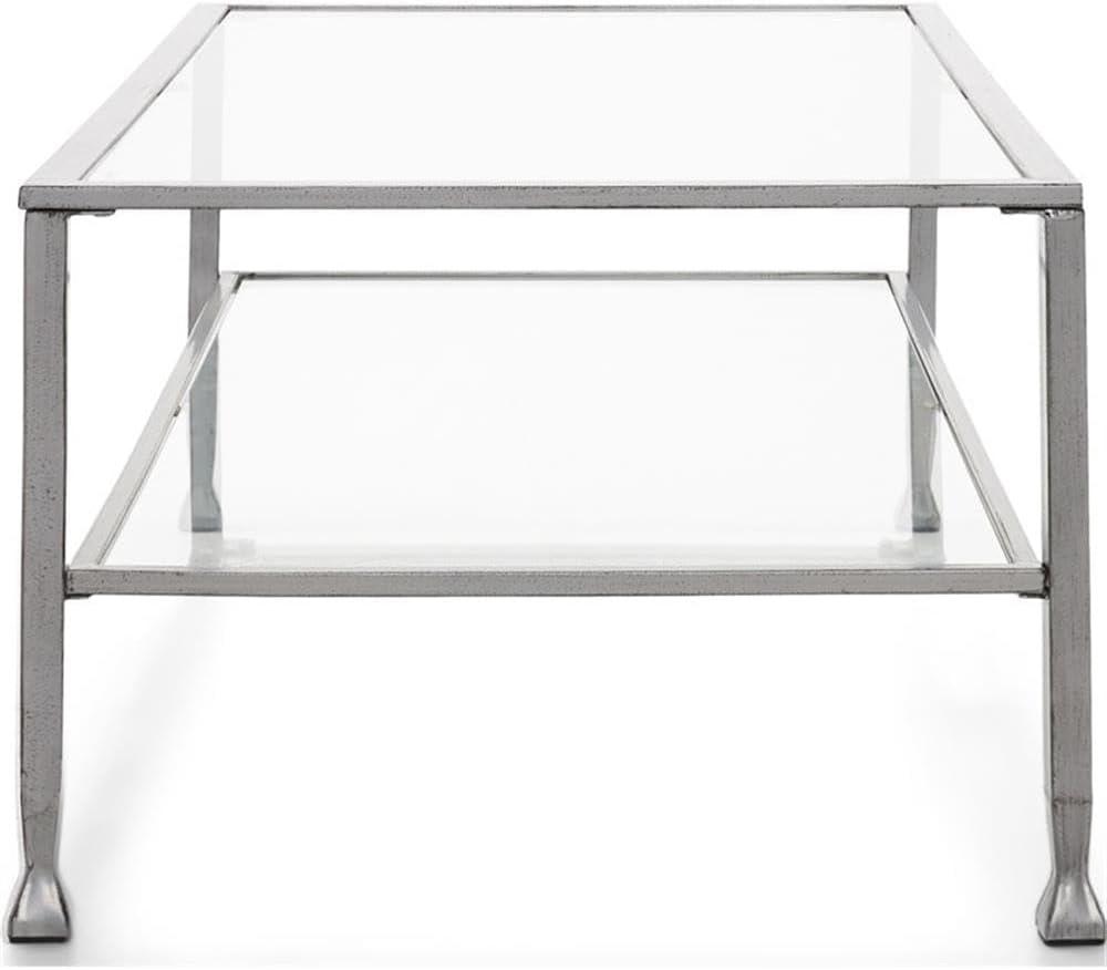 Maddox Glass and Metal Coffee Table - ClickDecor