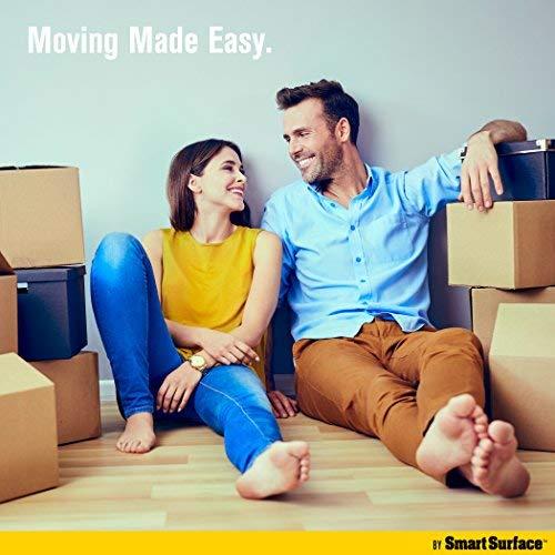 Hard Surface Reusable Furniture Felt Sliders 3-1/2” Round 16-Pack in Resealable Bag by Smart Surface