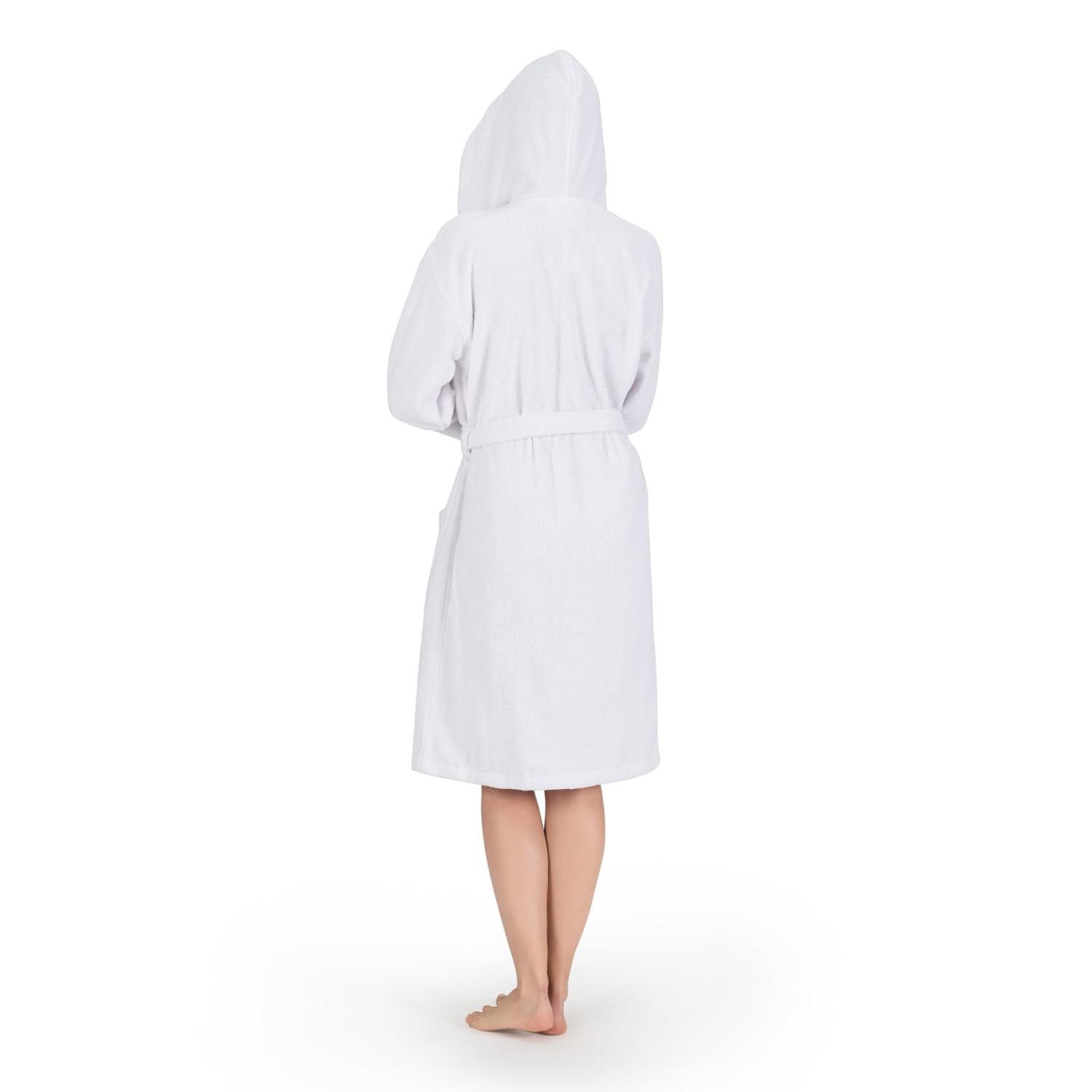 Nine West Hooded  Turkish Cotton Unisex Bath Robe Collection