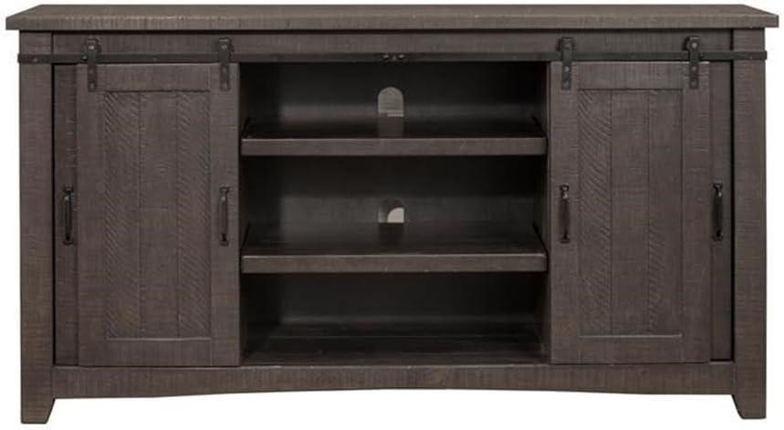 Sierra 65" Solid Wood TV Stand Gray Finish - Martin Svensson Home