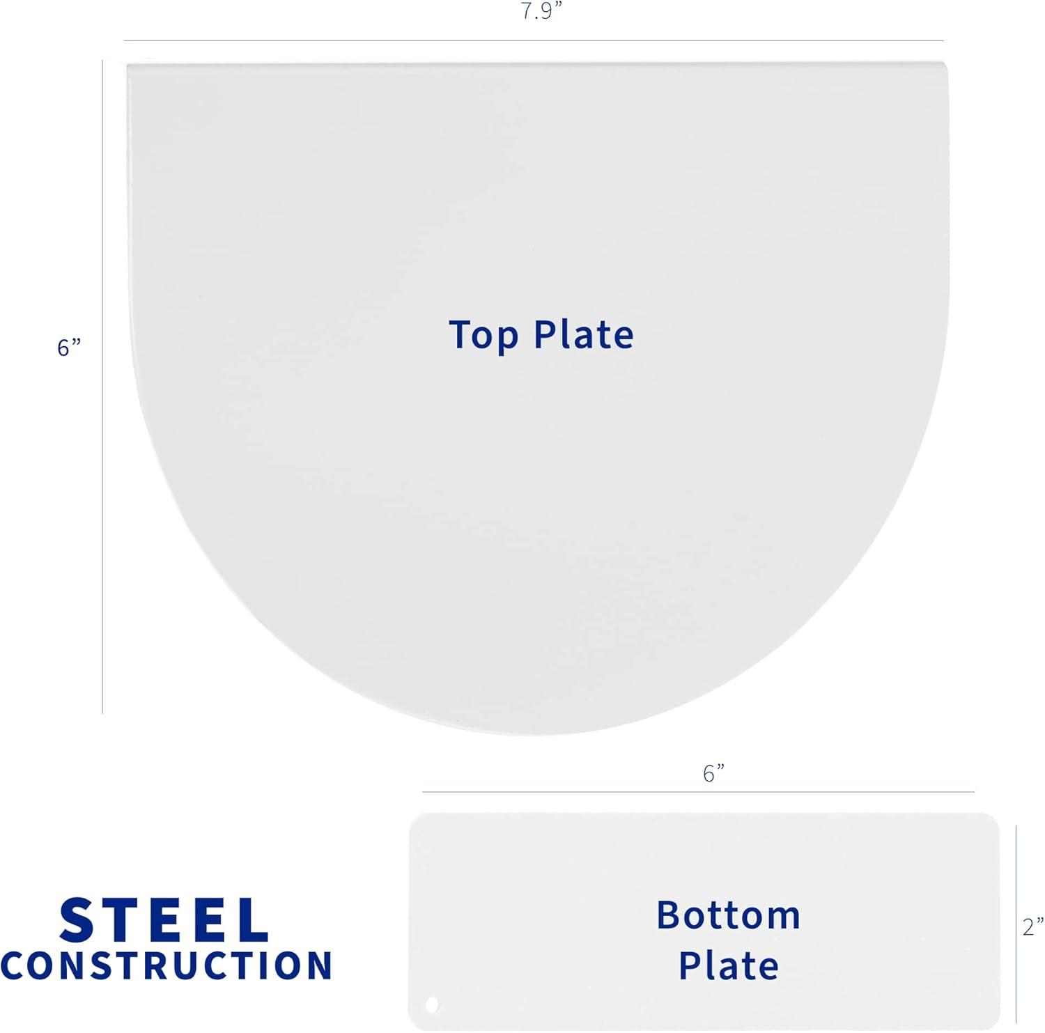 VIVO Placa de Soporte de Refuerzo de Acero Blanco para Instalaciones con Abrazadera C