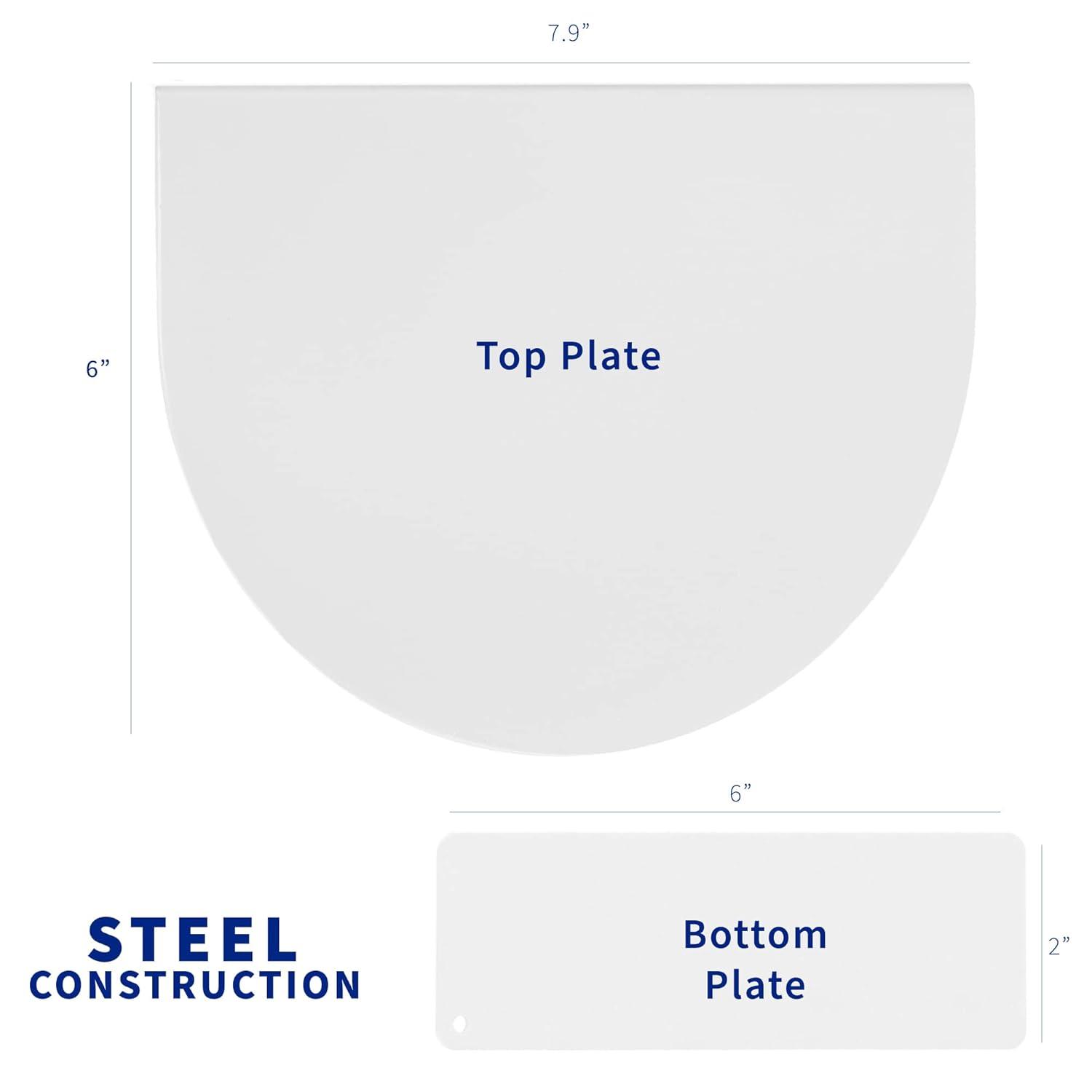 VIVO Placa de Soporte de Refuerzo de Acero Blanco para Instalaciones con Abrazadera C