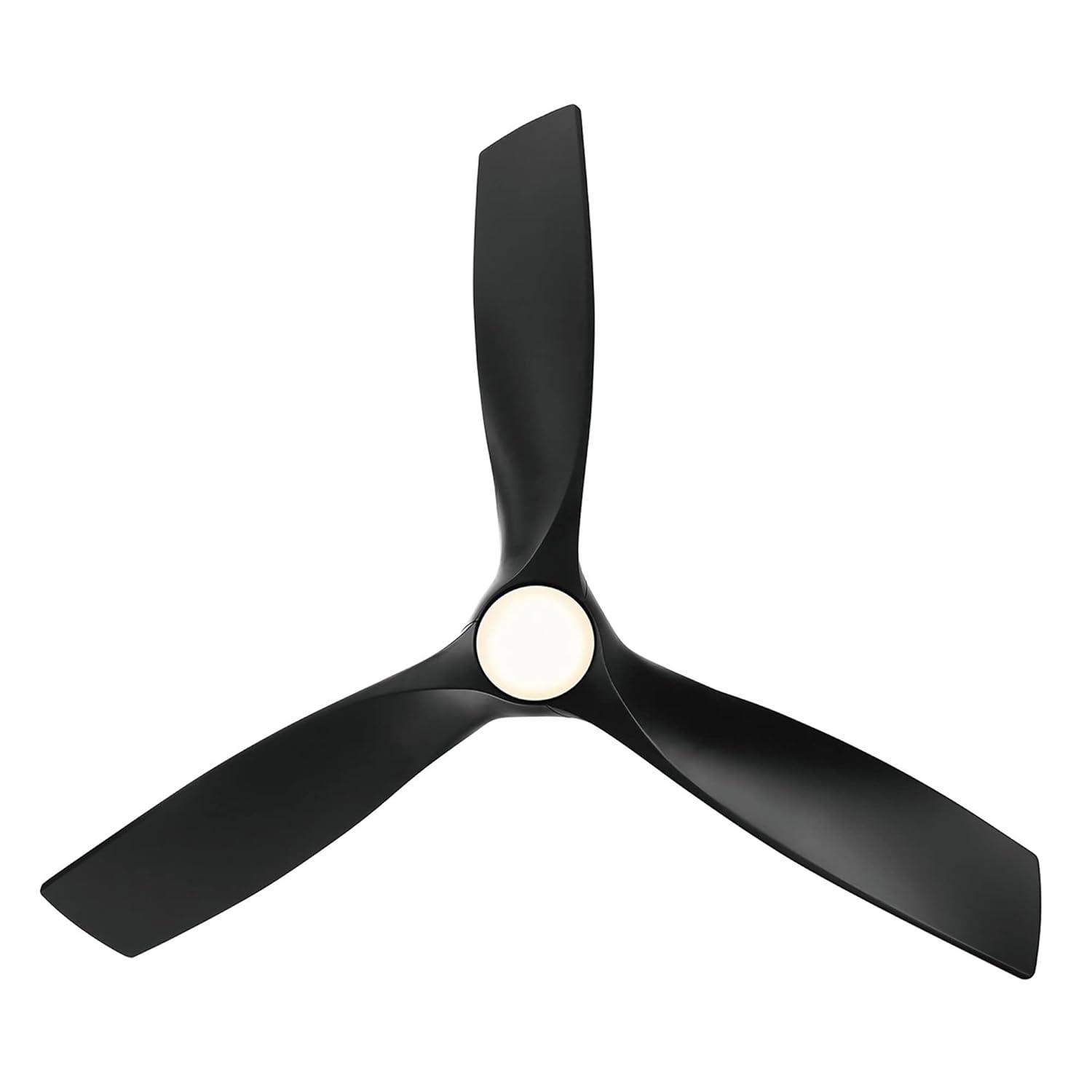 Zephyr 62" Matte Black Dimmable LED Smart Ceiling Fan with Remote Control