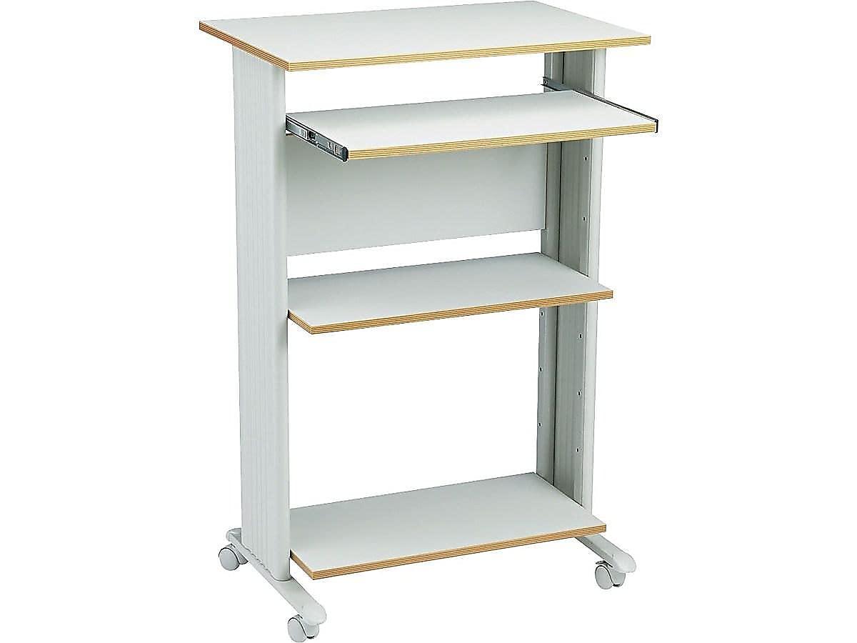 Safco Products Company MUV Fixed Stand-Up Workstation AV Cart