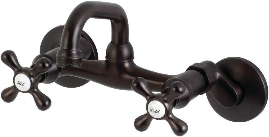 Kingston Brass Kingston Two-Handle 2-Hole Wall Mount Bar Faucet