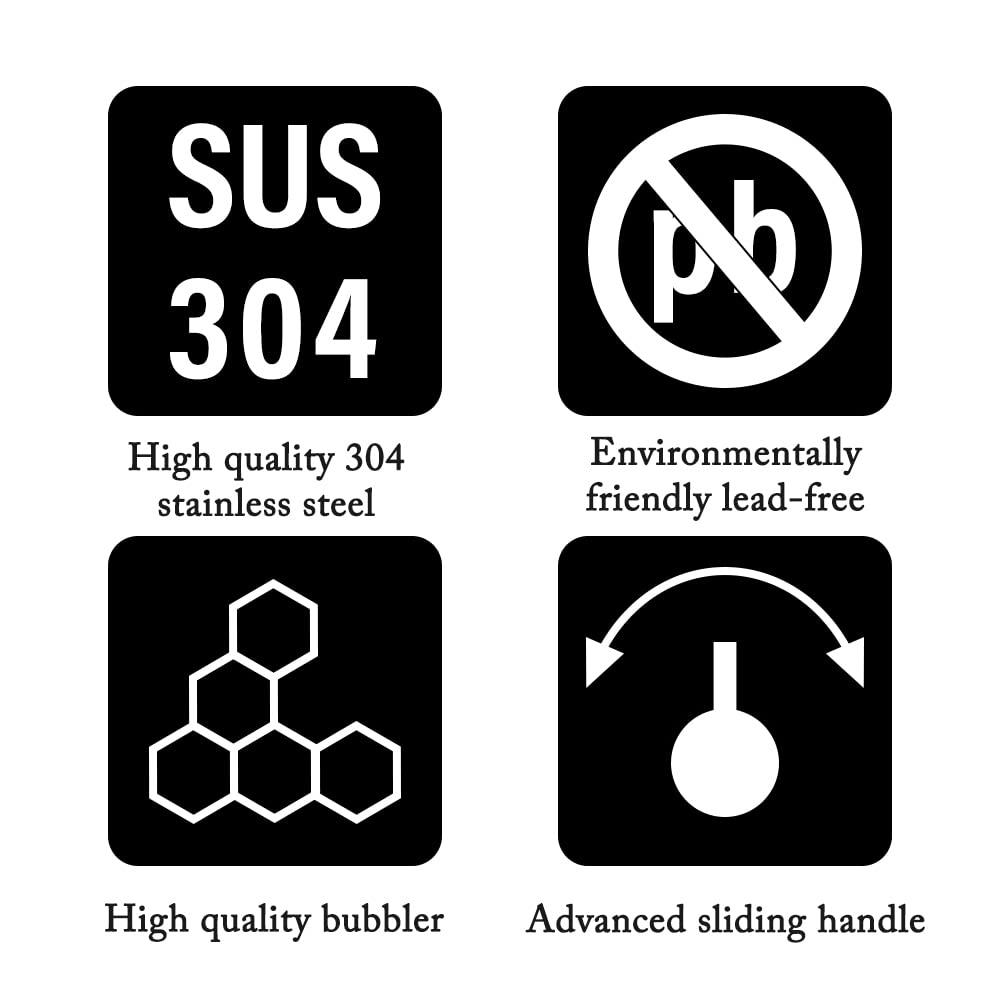 AA Warehousing Single-Hole Single-handle Bathroom Faucet YPG417