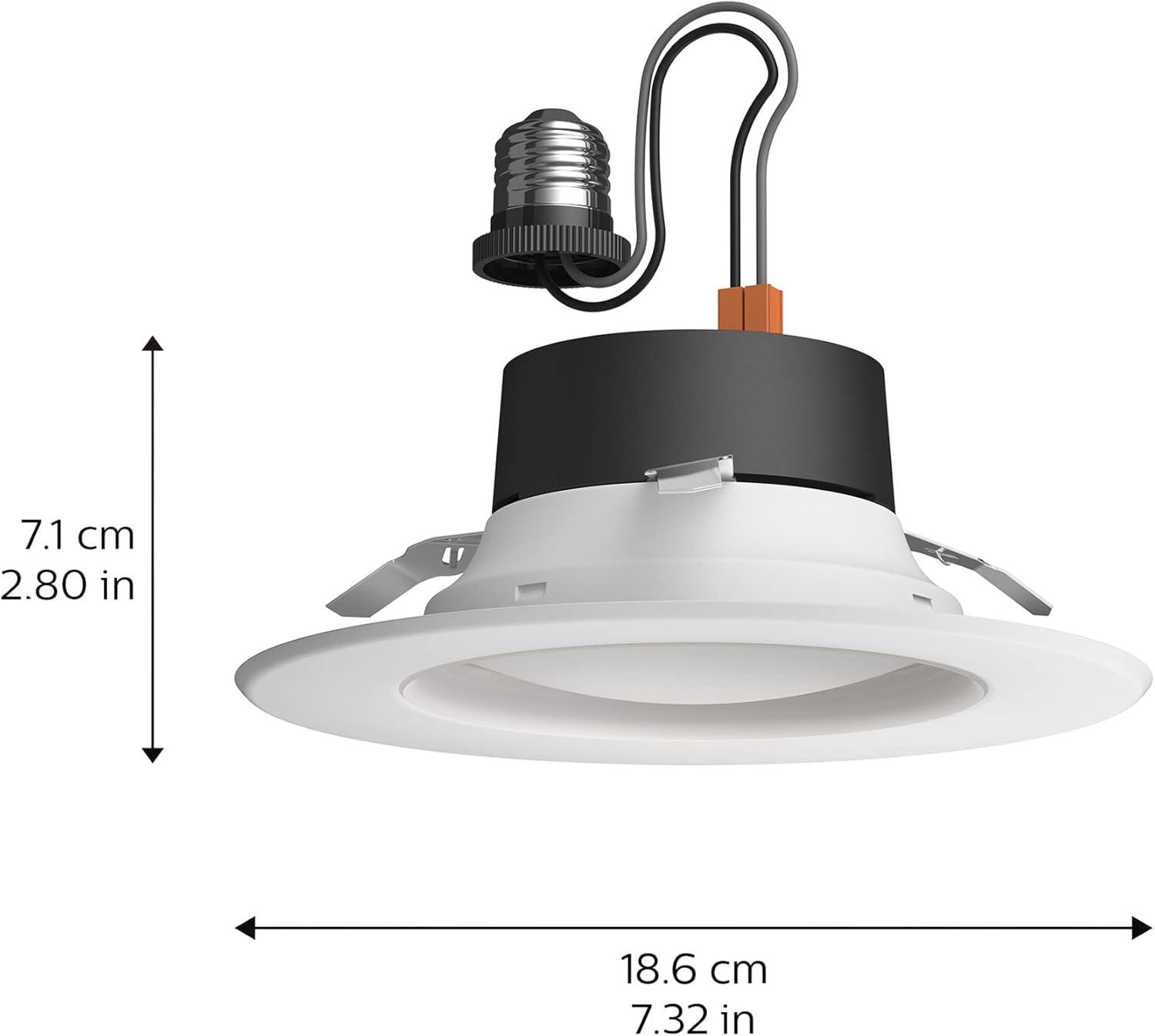 White Smart LED Recessed Downlight with Voice Control