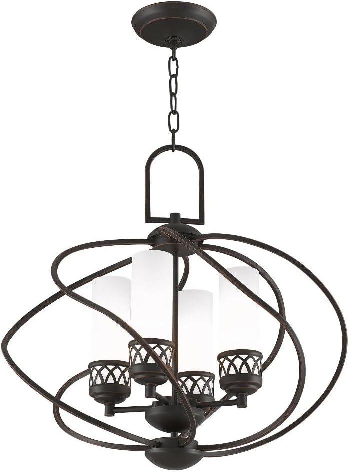 Livex Lighting Westfield 4 - Light Chandelier in  Brushed Nickel