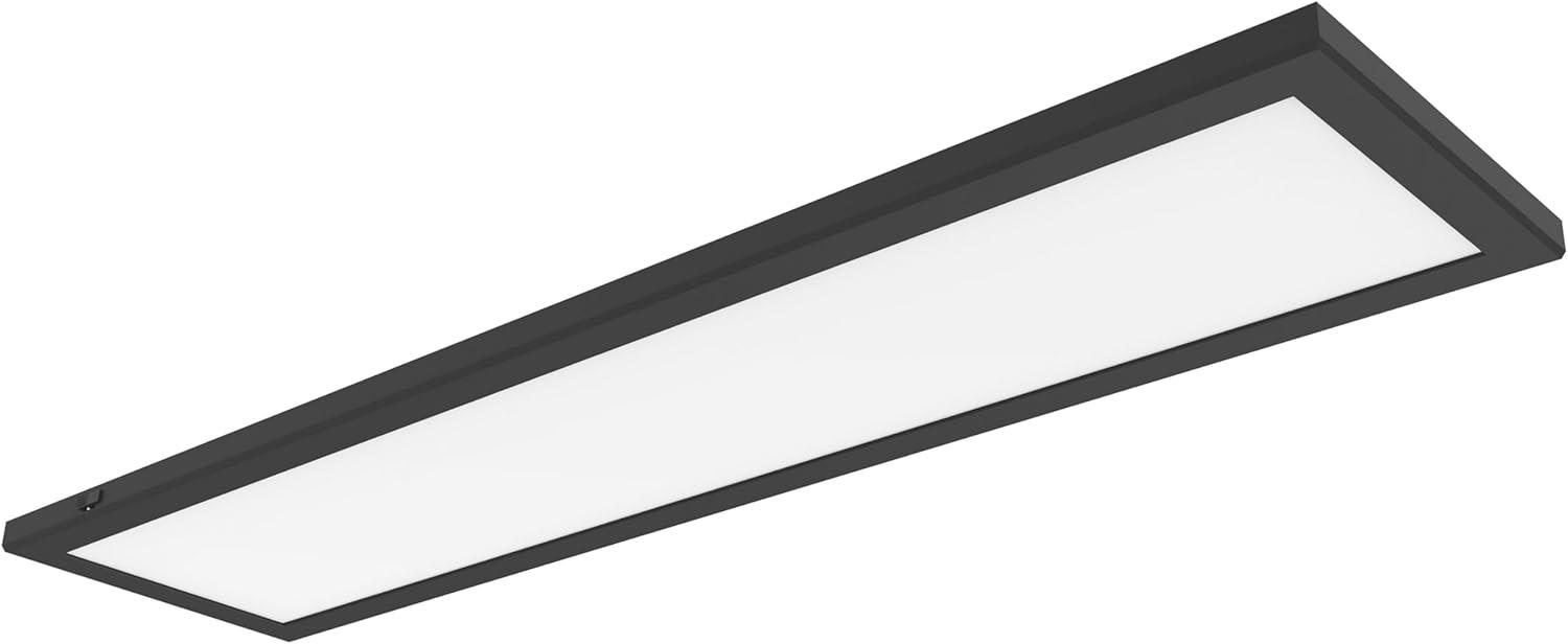 Black and White Aluminum LED Linear Downlight, 24 Inches