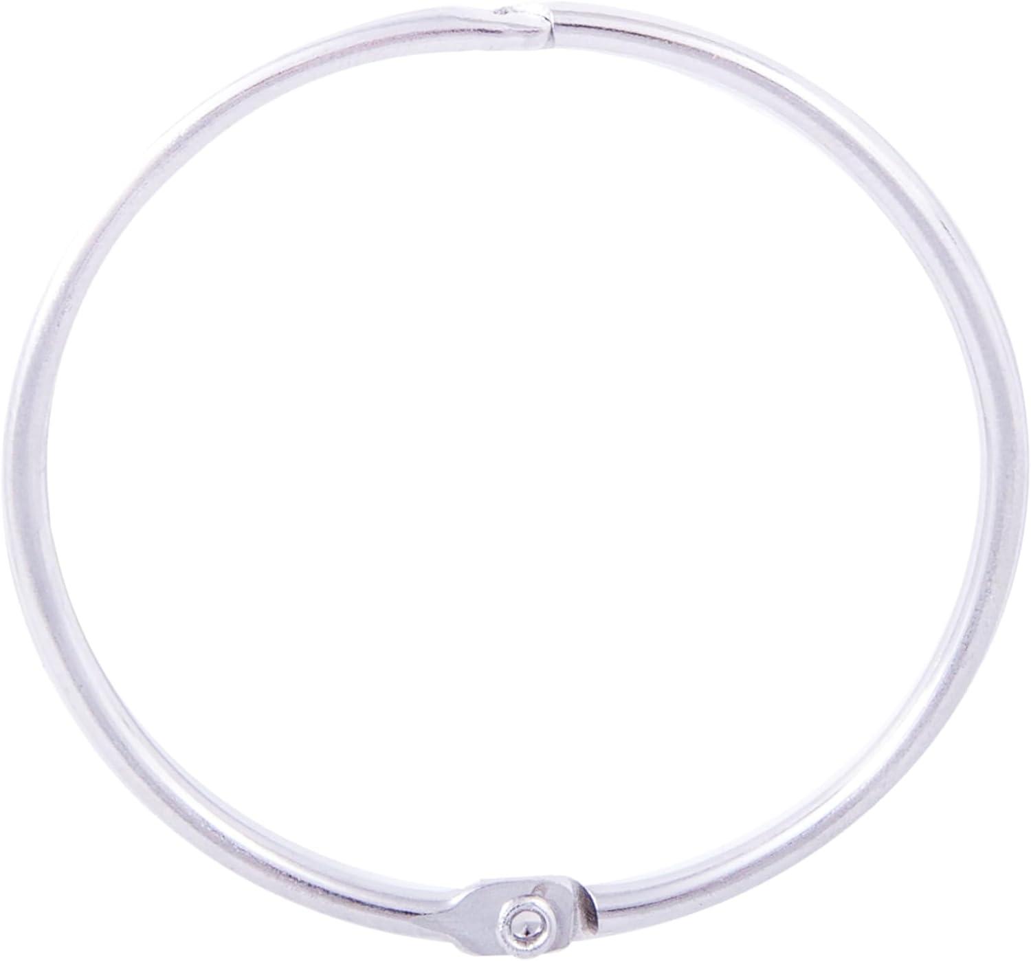 Kenney Kenney Rust-Resistant Metal Circular O-Ring Shower Curtain Rings, Chrome (Set of 12)