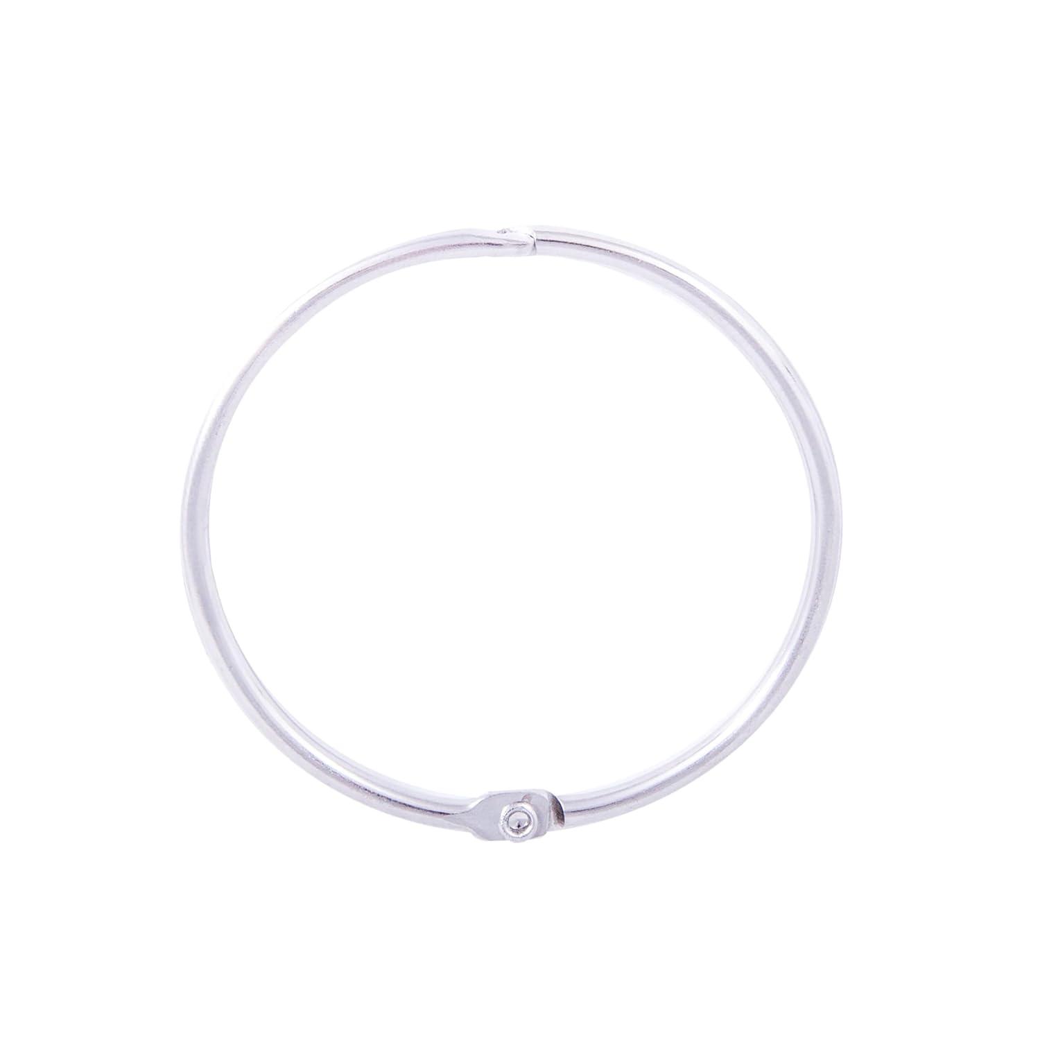Kenney Kenney Rust-Resistant Metal Circular O-Ring Shower Curtain Rings, Chrome (Set of 12)