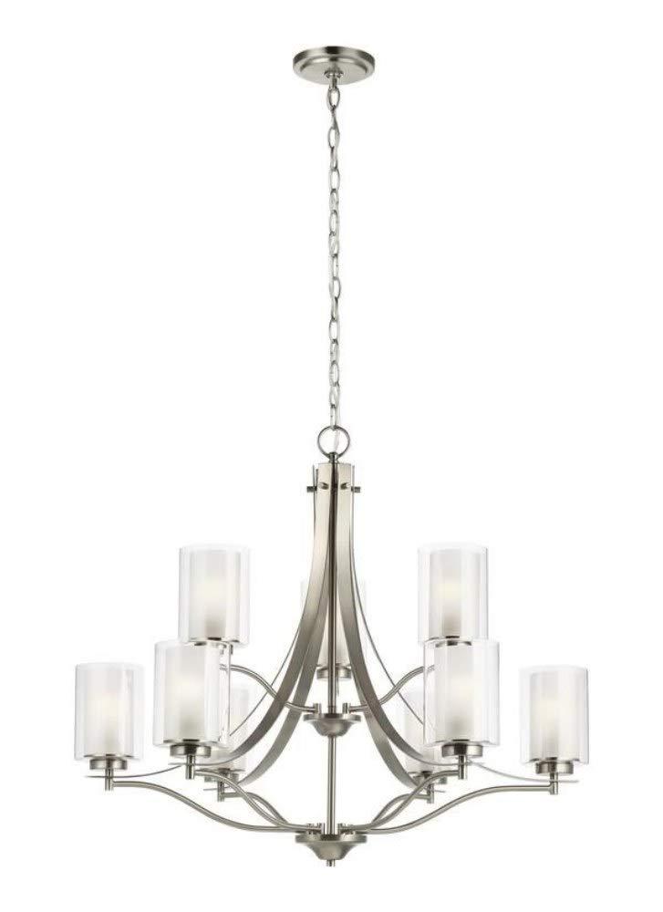 Elmwood Park Brushed Nickel 9-Light Empire Chandelier