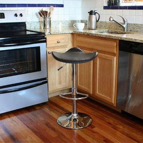 AmeriHome Adjustable Swivel Seat Backless Bar Stool with Polished Chrome Plated Steel Base