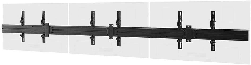 Monoprice 3x1 Menu Board Wall Mount For Screens between 32in-65in, Max Weight 66lbs, VESA Patterns up to 600x400 - Commercial Series