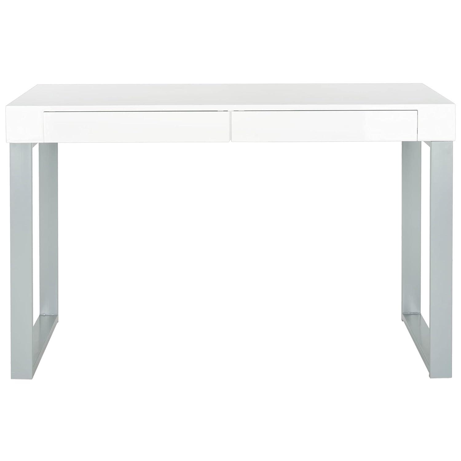Barton Desk - FOX2206 - White/Grey - Safavieh Couture