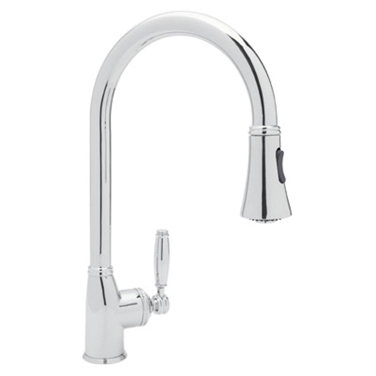 Gotham Pull Down Single Handle Kitchen Faucet With Accessories