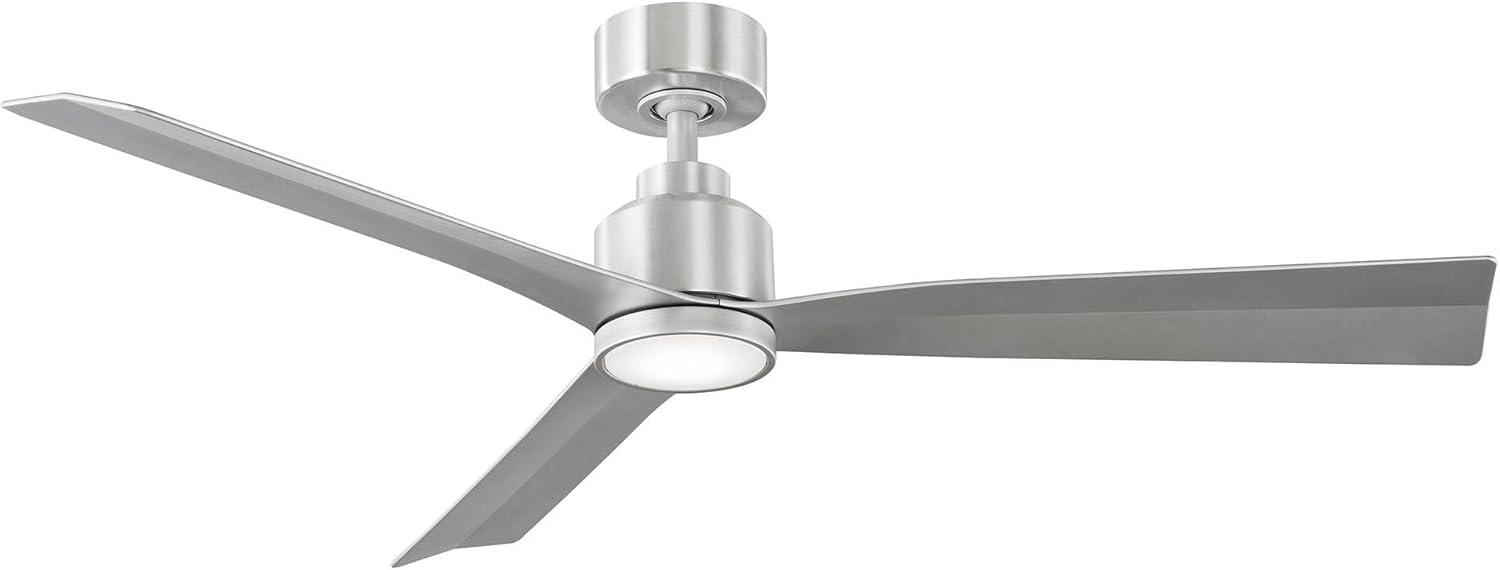 52" Smart Home Compatible 3 Blade Smart Ceiling Fan with Remote