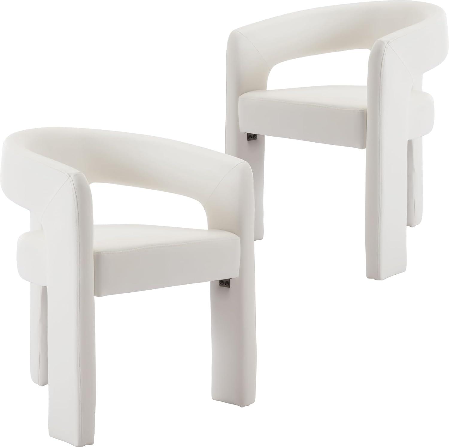 wahson office chair Modern Upholstered Barrel Dining Chairs (Set of 2)