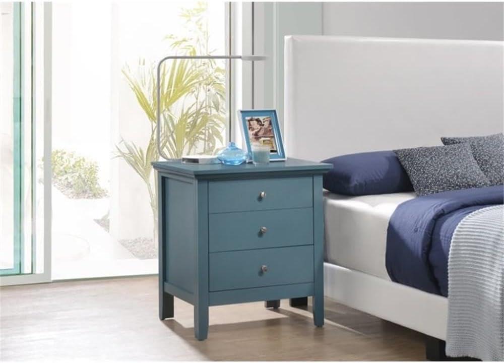 Hammond 3 - Drawer Nightstand Bed Side Table Wood Nightstand Small Bedside Table And Dresser