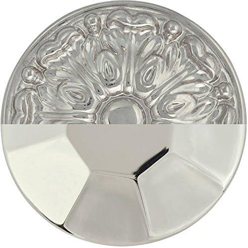 Polished Nickel Oval Cabinet Knob with Mounting Hardware