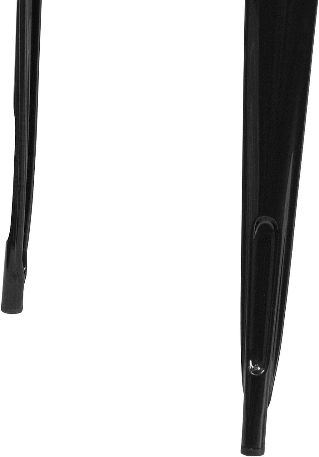 Flash Furniture Commercial Grade 31.5" x 63" Rectangular Orange Metal Indoor-Outdoor Table