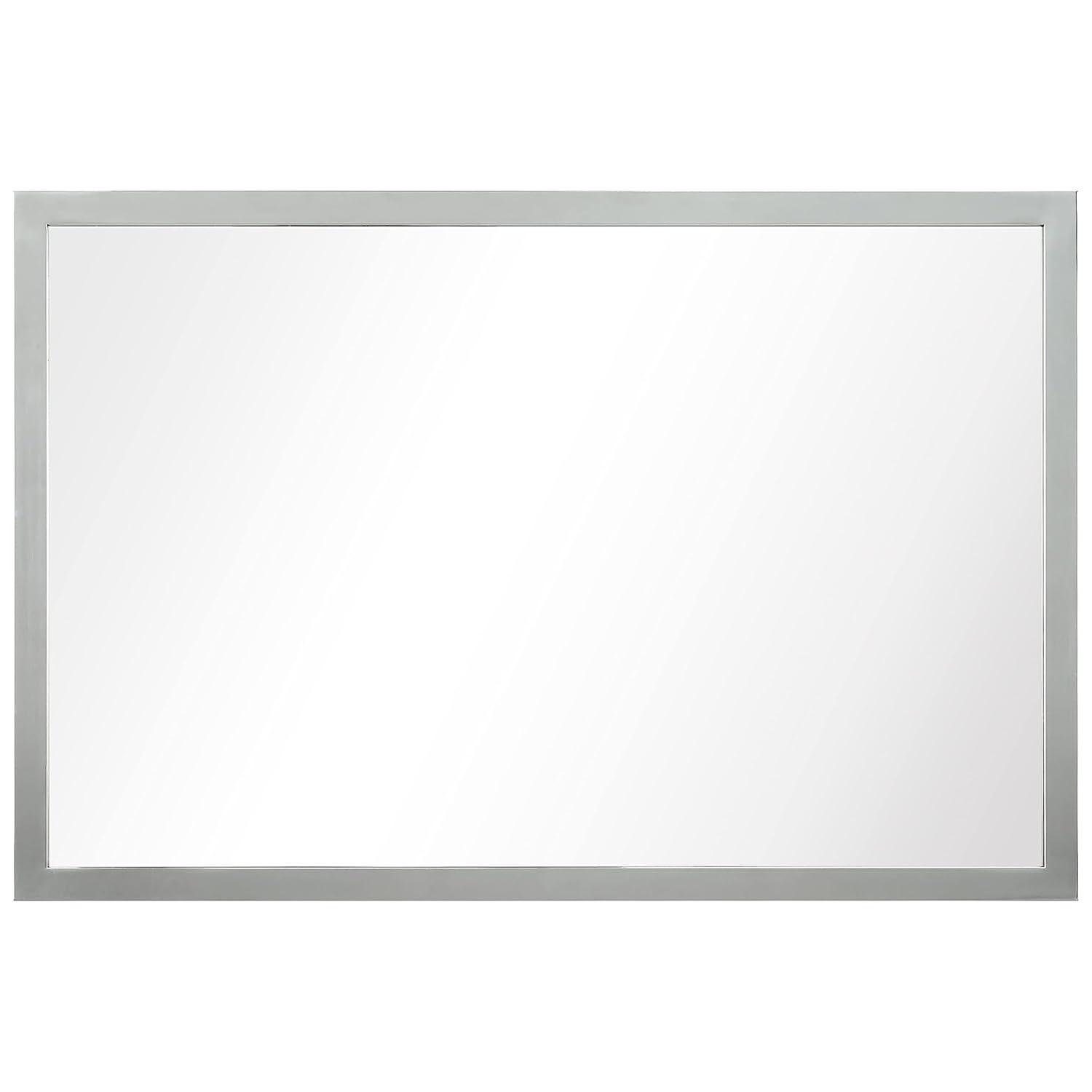 Empire Art Direct Contempo Stainless Steel Gold Wall Mirror Plished Silver 20" x 30" Silver