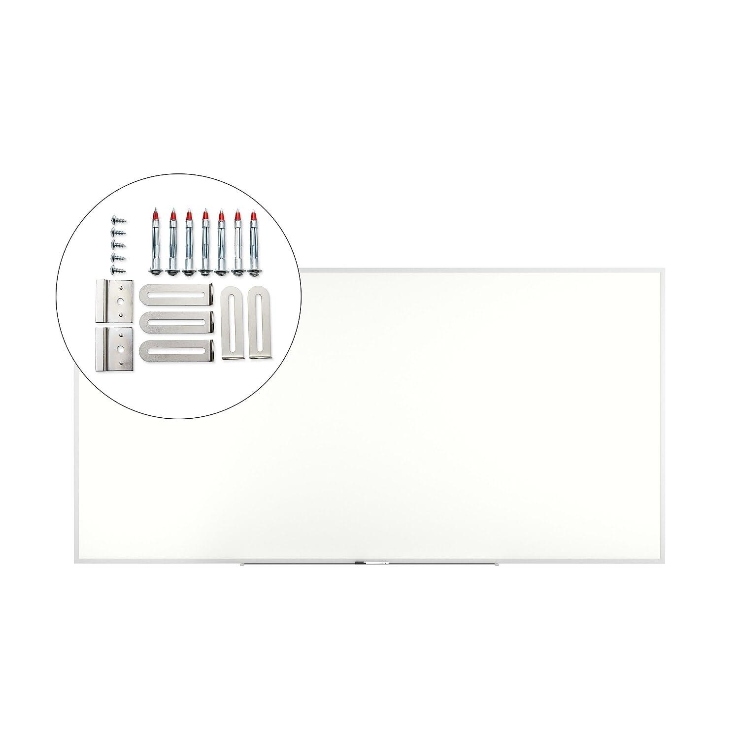 TRU RED Melamine Dry Erase Board Gray Frame 8' x 4' (TR59351)