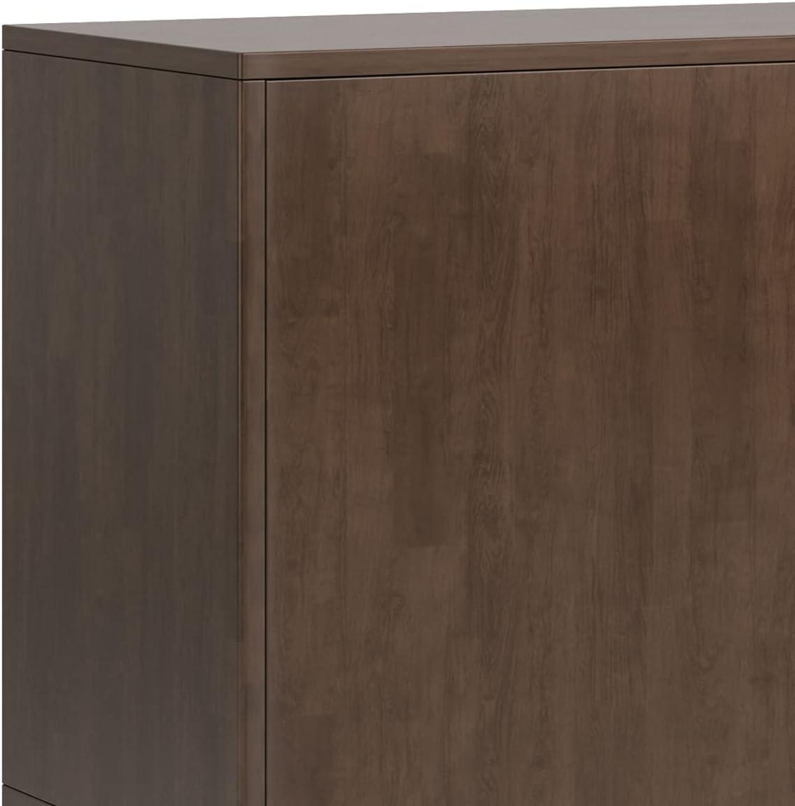 Harper SOLID HARDWOOD 60" Wide Design Sideboard Buffet in Walnut Brown