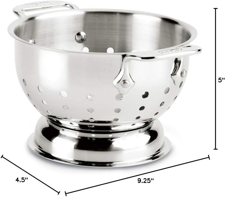 All-Clad 1.5 Quart Stainless Steel Colander with Handles