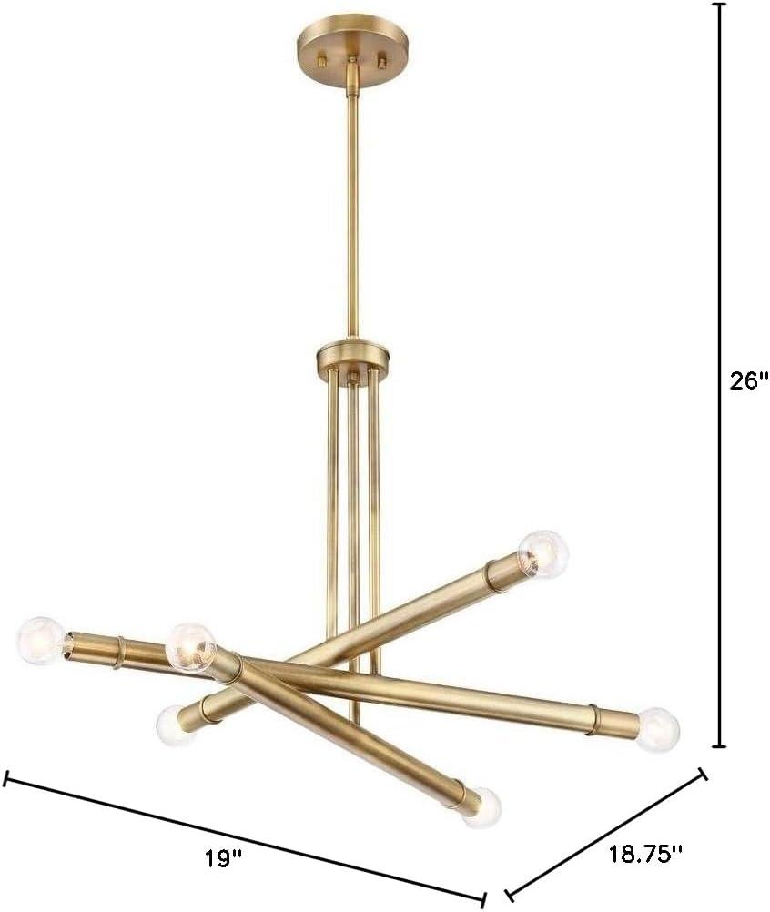 Designers Fountain 92786-OSB Emmett 3 Light Chandelier in Old Satin Brass