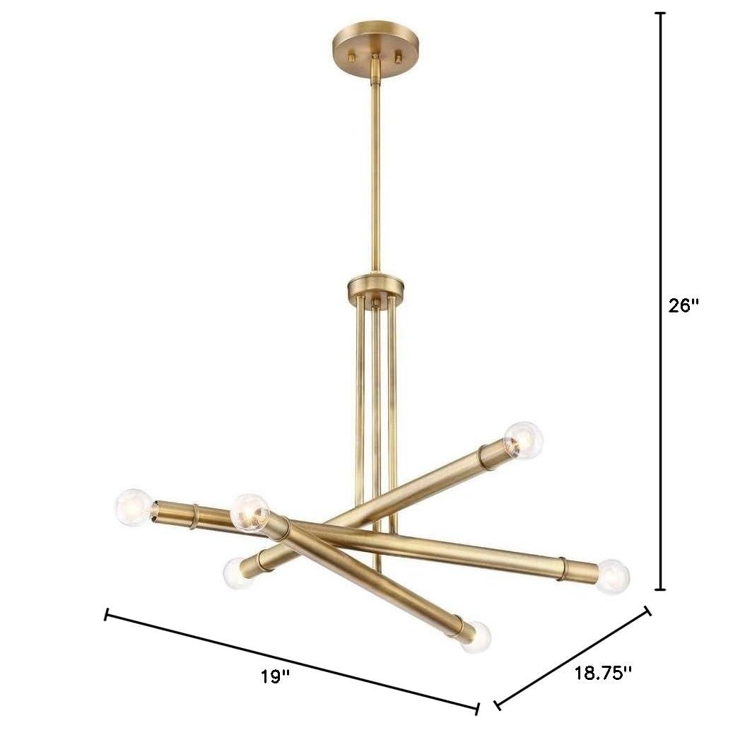 Designers Fountain 92786-OSB Emmett 3 Light Chandelier in Old Satin Brass