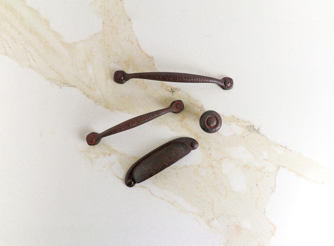 Refined Rustic Kitchen Cabinet Handles, Solid Core Drawer Pulls for Cabinet Doors, 3" & 3-3/4"(96mm)