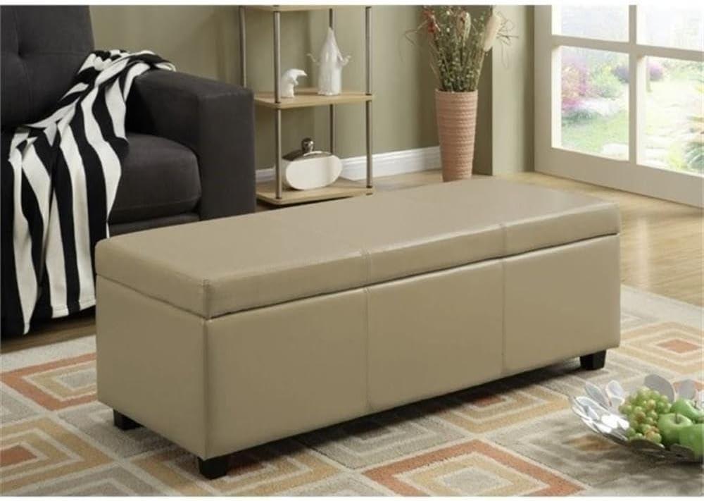 Simpli Home Avalon Large Storage Ottoman Bench