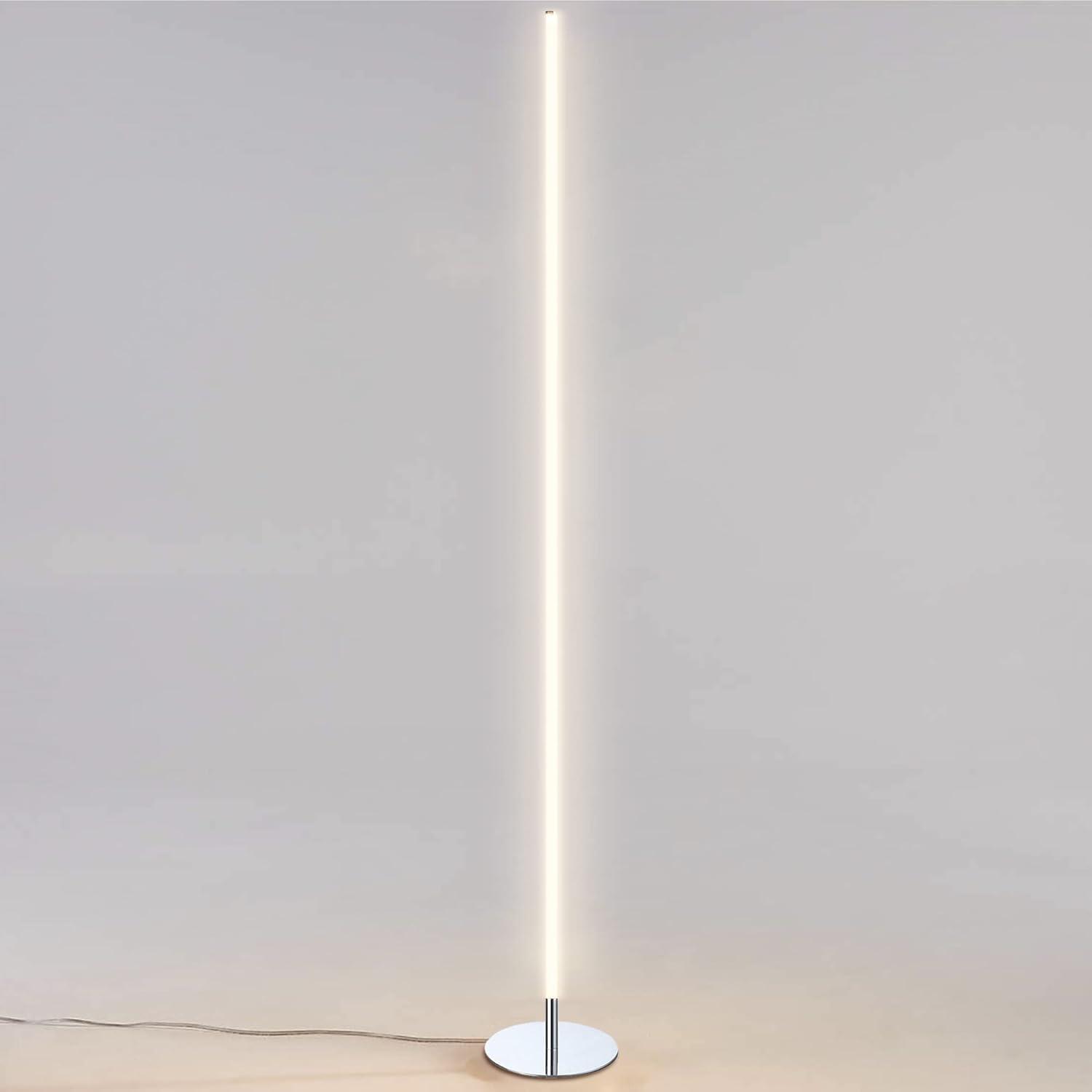 Iris 59.5 in. Chrome Integrated LED Floor Lamp
