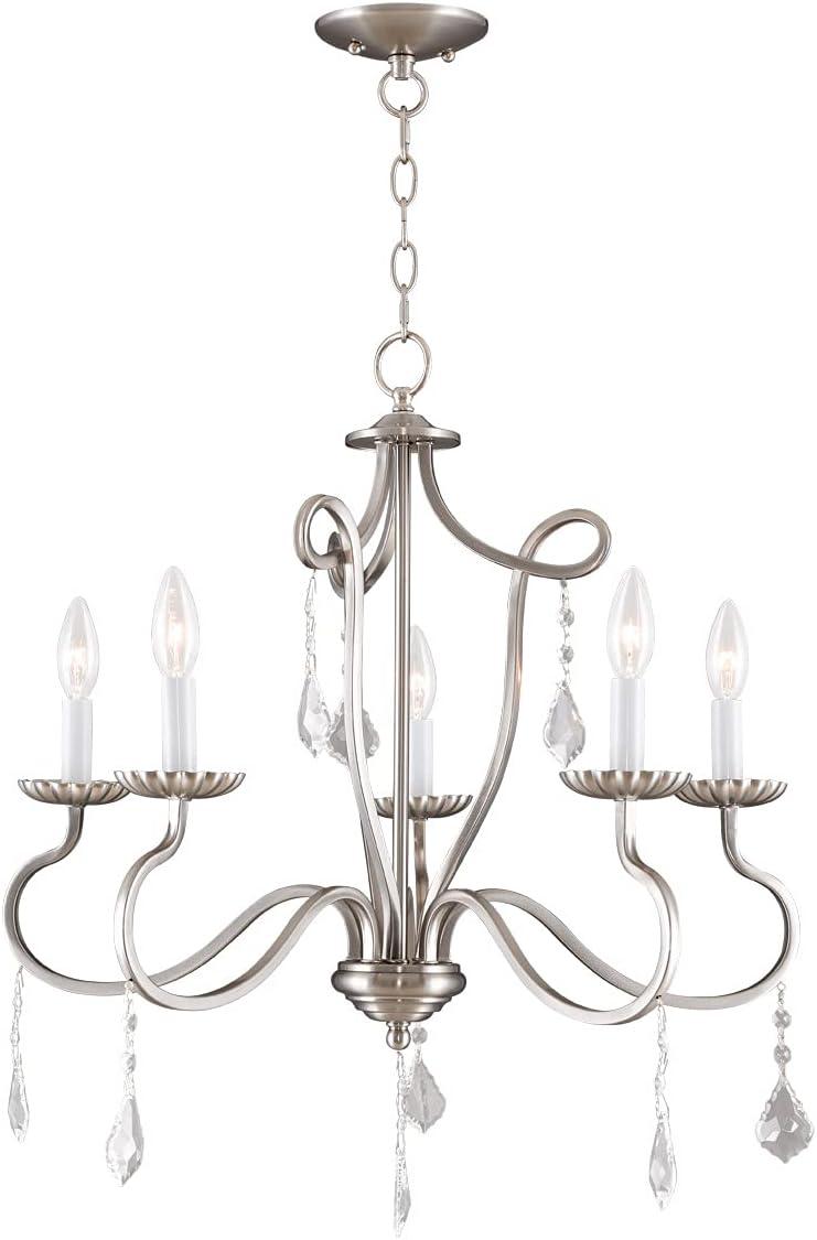 Livex Lighting Callisto 5 - Light Chandelier in  Brushed Nickel