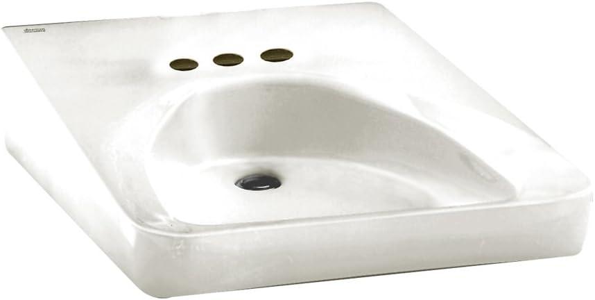 American Standard Wheelchair 20'' Vitreous China Rectangular Bathroom Sink with Overflow
