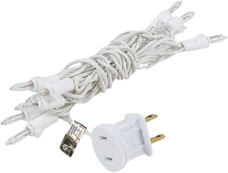 White Corded Electric Outdoor Christmas Tree Lights