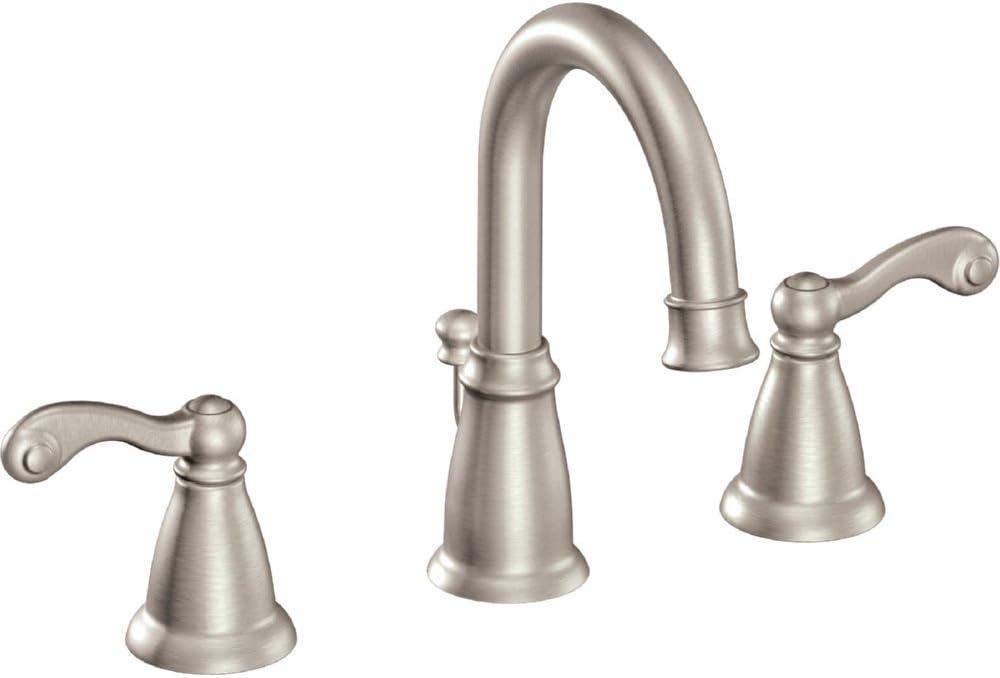 Moen Traditional Spot Resist Brushed Nickel Two-Handle Bathroom Faucet