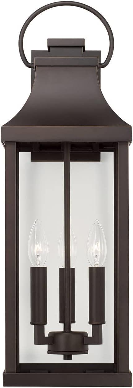 Capital Lighting 946431 Bradford 3 Light 24" Tall Outdoor Wall Sconce - Bronze