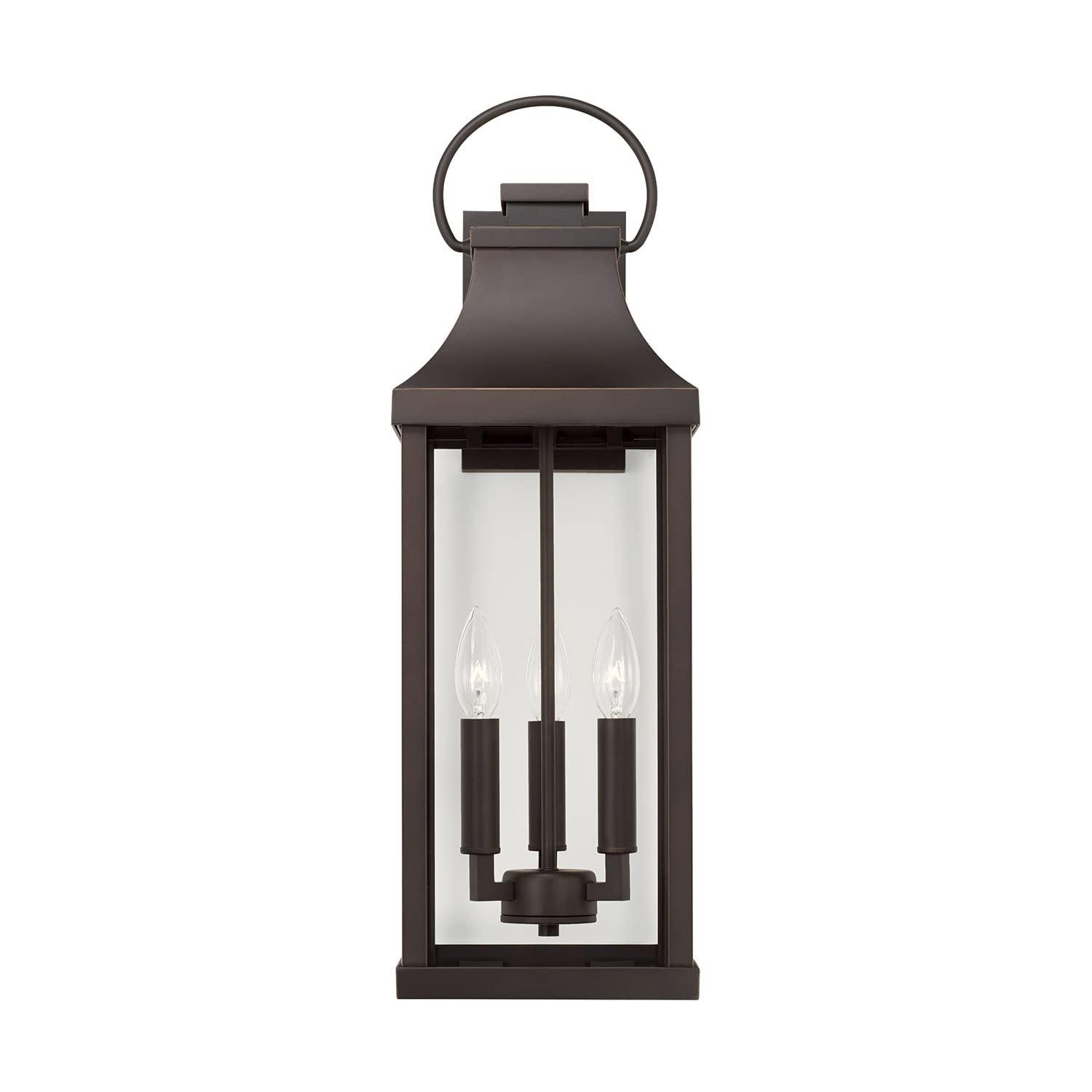 Outdoor Wall Lantern In Traditional Style-24 Inches Tall And 8 Inches Wide-Oiled Bronze Finish-Incandescent Lamping Type Capital Lighting 946431Oz