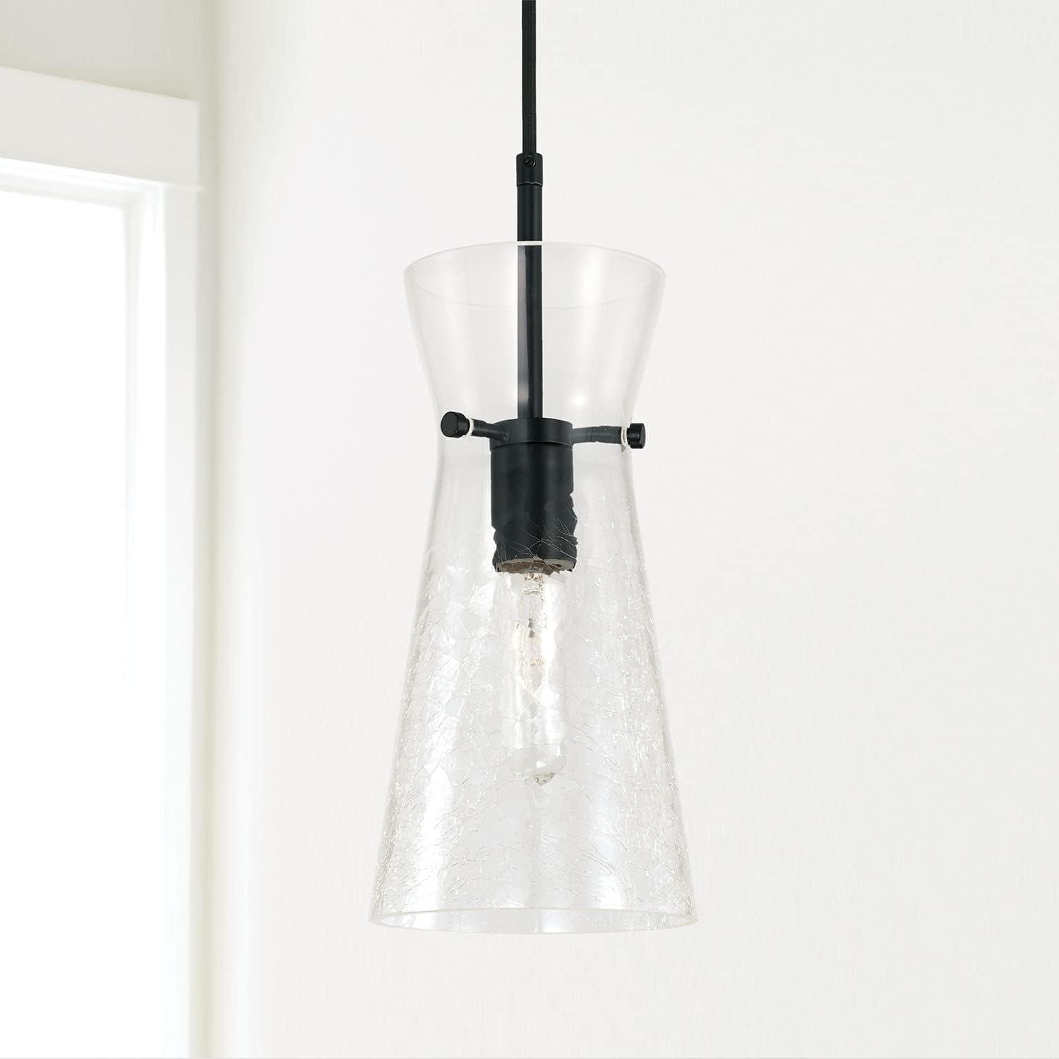 1 Light Pendant-Matte Black Finish Capital Lighting 342411Mb