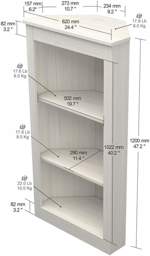 Lovica Corner Bookcase