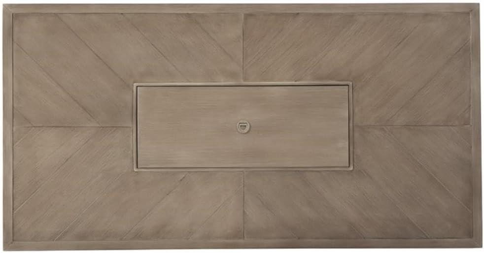 Signature Design by Ashley Beachcroft Rectangular Fire Pit Table in Beige