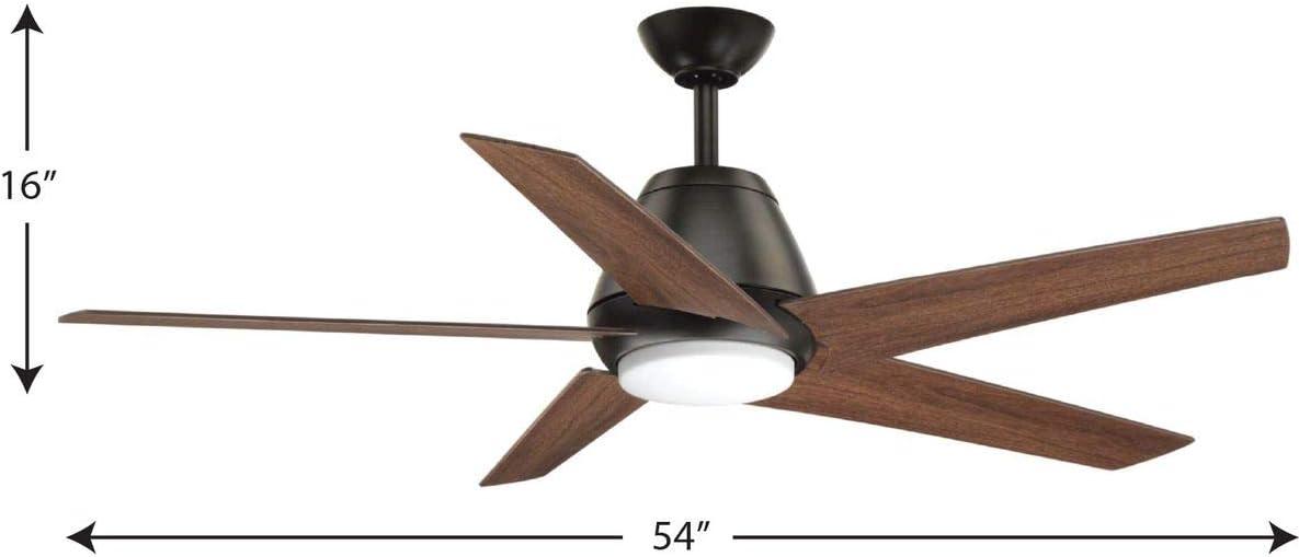 Progress Lighting Gust 54 Gust 54" 5 Blade Indoor Ceiling Fan - Bronze