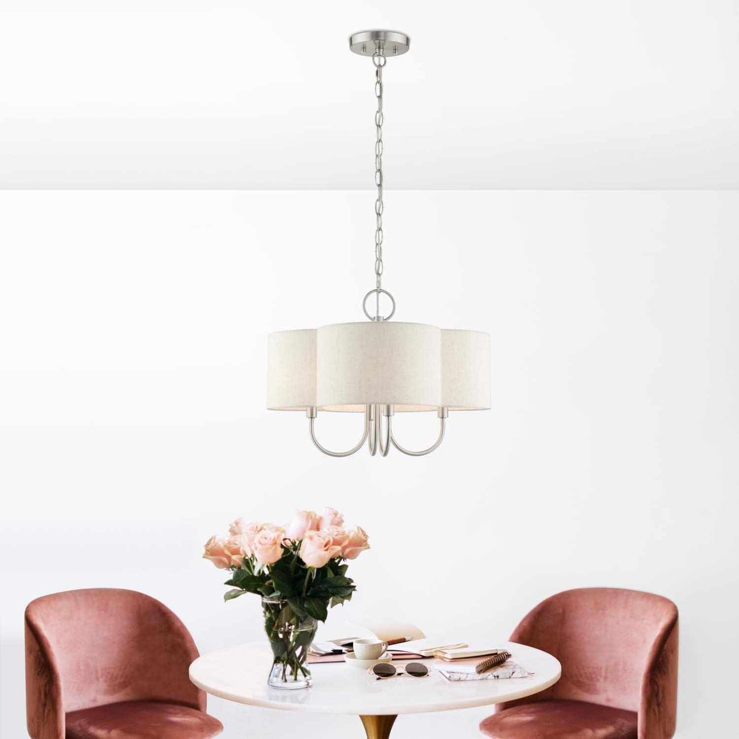 Livex Lighting Solstice 4 - Light Chandelier in  Brushed Nickel